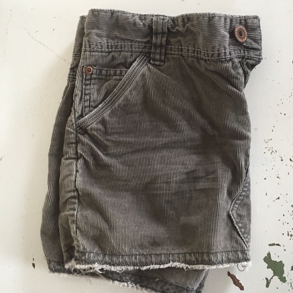 Corduroy mini skirt